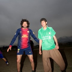 Footballers in Kabul university